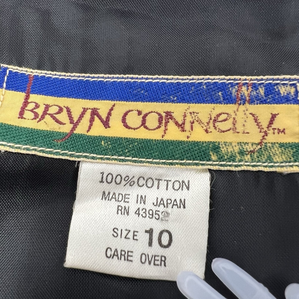 Vtg Bryn Connelly Paisley Button Side Sleeveless Dress Size 10 Corduroy Y2K Fall - Picture 9 of 11